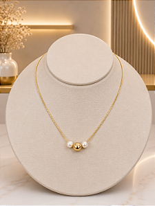 Gargantilha Bola - Semijoia 18k- MG1022