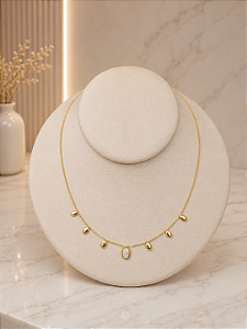 Gargantilha Feminina - Semijoia 18k - MG1033