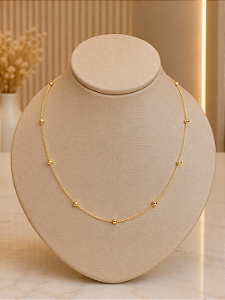Gargantilha Bolinha - Semijoia 18k - MG1058