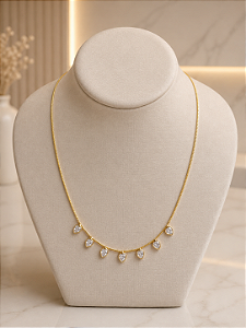 Gargantilhas Com Corações - Semijoia 18k - MG1059