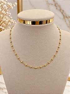 Gargantilha Bolinhas - Semijoia 18k - MG1070