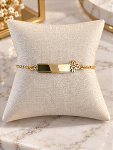 Pulseira Plaquinha Menino - Semijoia 18k - P211