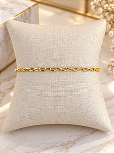 Pulseira Corrente Elo Português -Semijoia 18k- P223