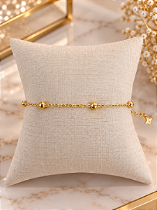 Pulseira Bolinha - Semijoia 18k - P214