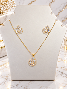 Conjunto Trabalhado- Semijoia 18k- MCJ204