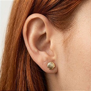 BRINCO CONCHA - SEMIJOIA - ANTIALÉRGICO