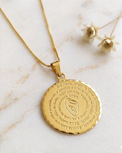 Gargantilha Ave Maria - Semijoia 18k - MC49-15110