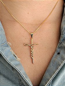 GARGANTILHA JESUS SEMIJOIA - C95-1185