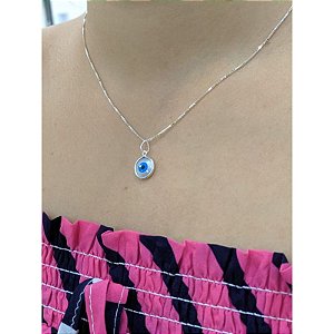 Gargantilha Olho Grego  - Prata 925 - C54-23110