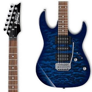 Guitarra Ibanez Gio GRX70 Azul Transpartent Blue Burst QA-TBB