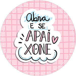 Etiqueta Adesiva ABRA E SE APAIXONE