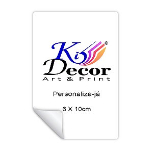 Rótulo Personalizado Adesivo 6 x 10,5cm SUA LOGO