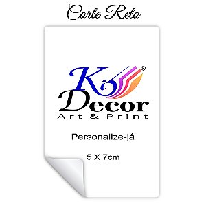 Rótulo Personalizado Adesivo 5 x 7cm SUA LOGO