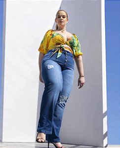 CALÇA JEANS PANTALONA PLUS SIZE