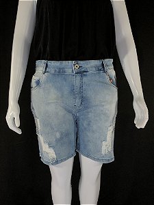SHORTS JEANS POLIUDO PLUS SIZE