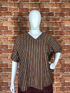 BLUSA LISTRA PLUS SIZE