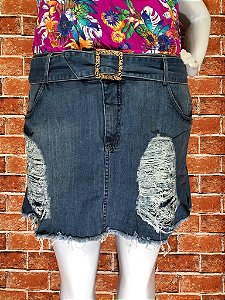 SHORTS SAIA JEANS DESFIADO PLUS SIZE