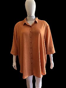 CAMISA MANGA LONGA SOCIAL  PLUS SIZE