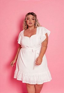 VESTIDO BABADO PLUS SIZE