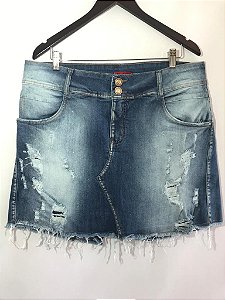 SHORTS SAIA JEANS BRILHO DESTROYER PLUS SIZE
