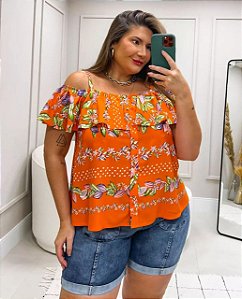 BLUSA CIGANINHA ESTAMPADA