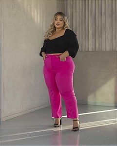 CALÇA SLIN BOLSOS ROSA