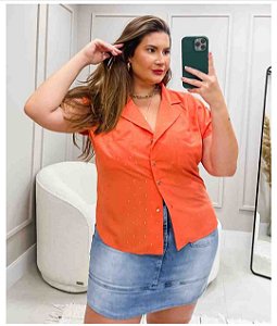 CAMISA DE MANGA CURTA FIO DE OURO