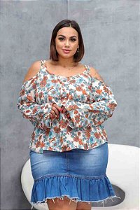 BLUSA CIGANINHA COM TIRAS