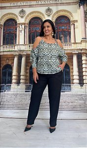 BLUSA OMBRO A OMBRO VERDE