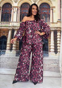BLUSA OMBRO VINHO