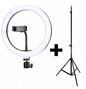 Ring Light 10" Com Tripé 2,1 Metros