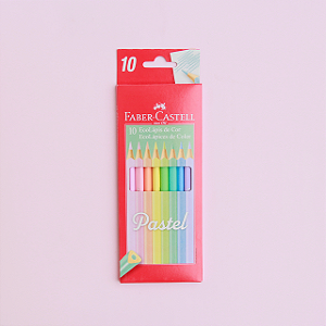 Lápis de Cor 10 cores Tons Pastel | EcoLápis Faber-Castell