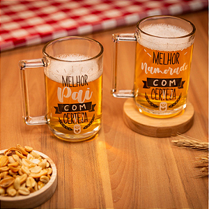 Caneco Classic de vidro - Happy Hour Melhor Namorado | Uatt
