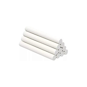 Kit c/10 Giz Escolar Branco Antialérgico para Lousa | 7Belo