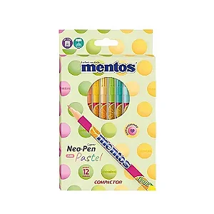 Kit c/12 Canetas Hidrográficas Gigantes Mentos com Cheirinho | Compactor