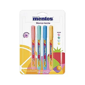 Kit c/4 Marca-Textos Mentos com Cheirinho | Compactor