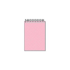 Bloquinho de Anotações Espiral 64fls Rosa | Tamoio