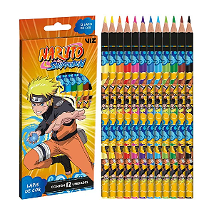 Lápis de Cor 12 Cores Naruto Shippuden | Tris