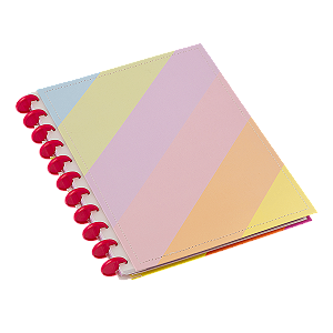 Caderno de Discos Universitário - Enjoy Colors 80 Folhas | BRW