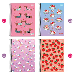 Caderno Espiral Universitário Spice  New 80 Folhas 1 Matéria | Tilibra