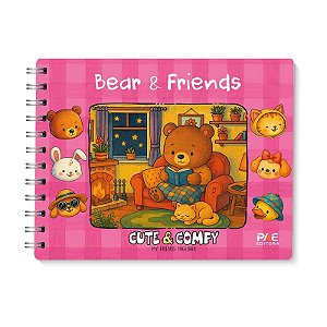 Livro de Colorir Bobbie Goods Bear & Friends Rosa | PAE Editora