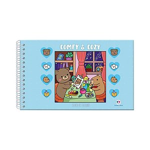 Livro de Colorir Bobbie Goods Comfy & Cozy (capa Holográfica Azul) | Ciranda Cultural