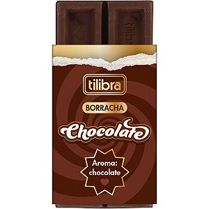 Borracha Aromatizada Chocolate & Morango | Tilibra