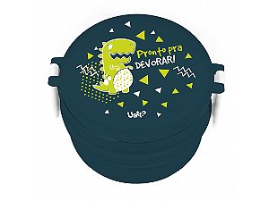 Marmita Mini Redonda - Dino Pronto pra devorar! | Uatt