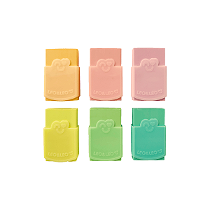 Borracha Color Pastel c/ Capa Protetora | Leo&Leo