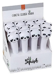Caneta Squish Anti-estresse Coleção Pandinha (Tinta Azul) | BRW