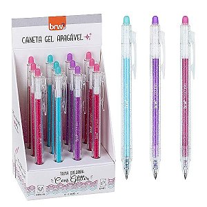 Caneta Mágica Apagável Coleção Love Glitter | BRW