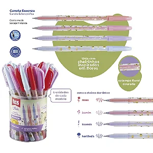 Caneta Esf. Perfumada Colorida Coleção Essenza | Tris