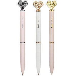 Caneta Esf. Retrátil Luxo Coleção Petit Amour (Tinta Preta) | BRW