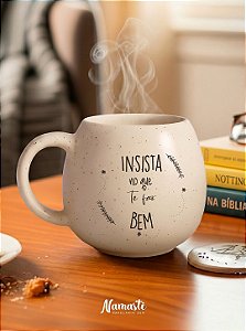 Caneca Oval de Cerâmica Coleção Insista | Fábrica Cat